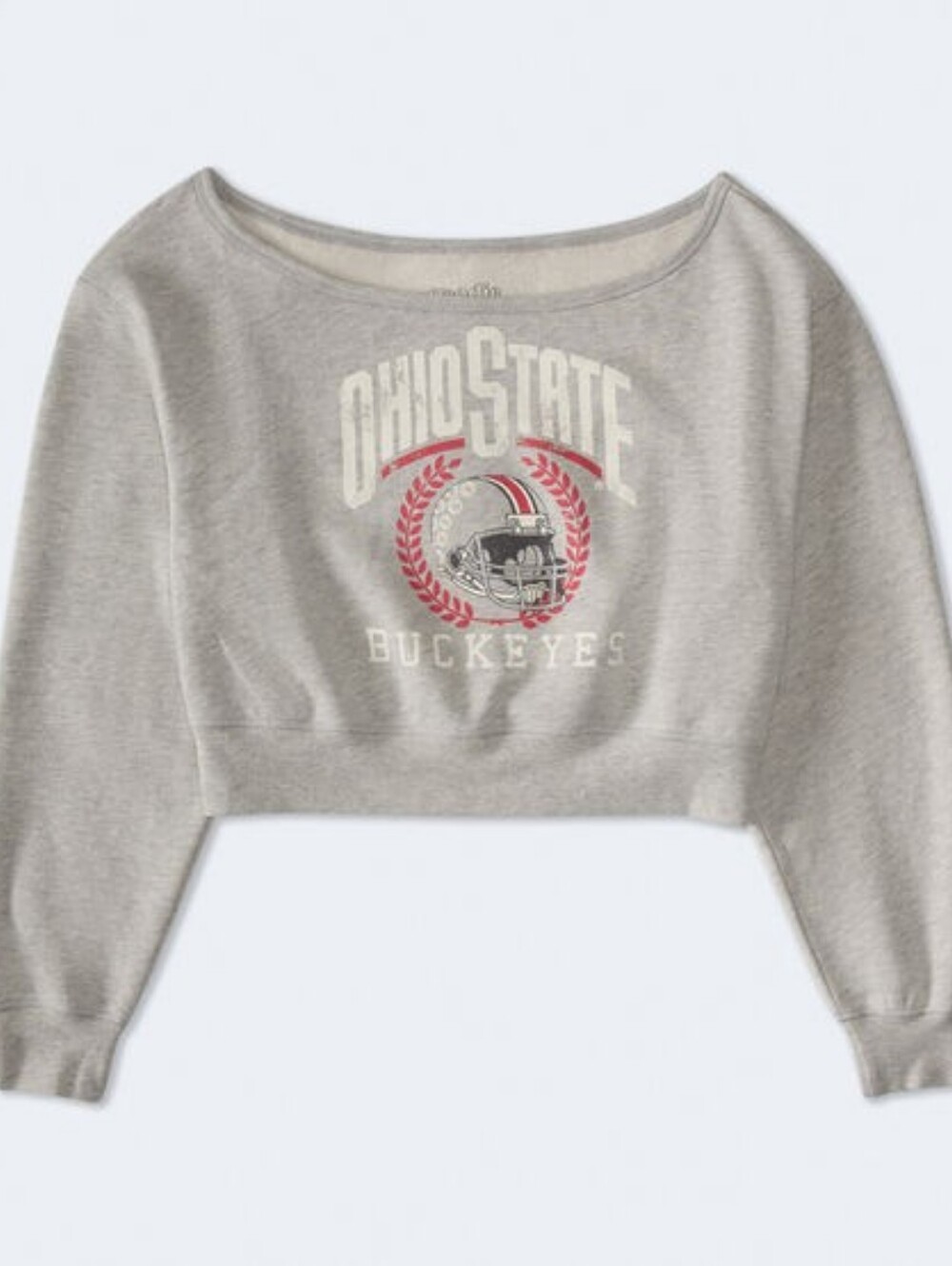 Ohio State Buckeyes Cropped Off-The-Shoulder Sweatshirt